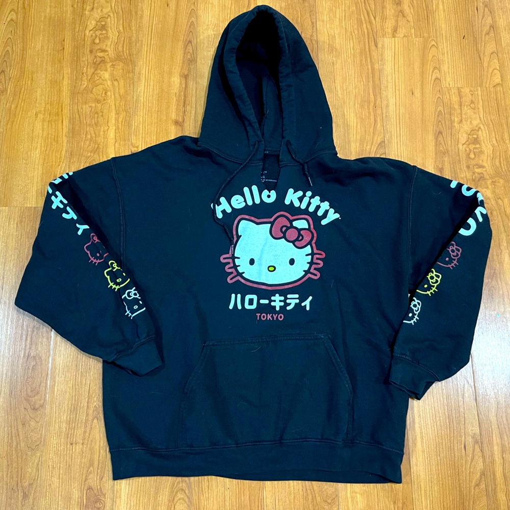 Sanrio Hello Kitty Oversized Hoodie Sweatshirt Large